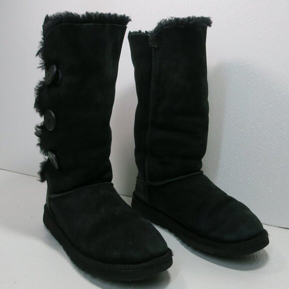 UGG Insulated Boots 1873 Triplet Bailey Button Women's Winter Footwear Shoes 8 - Picture 2 of 6